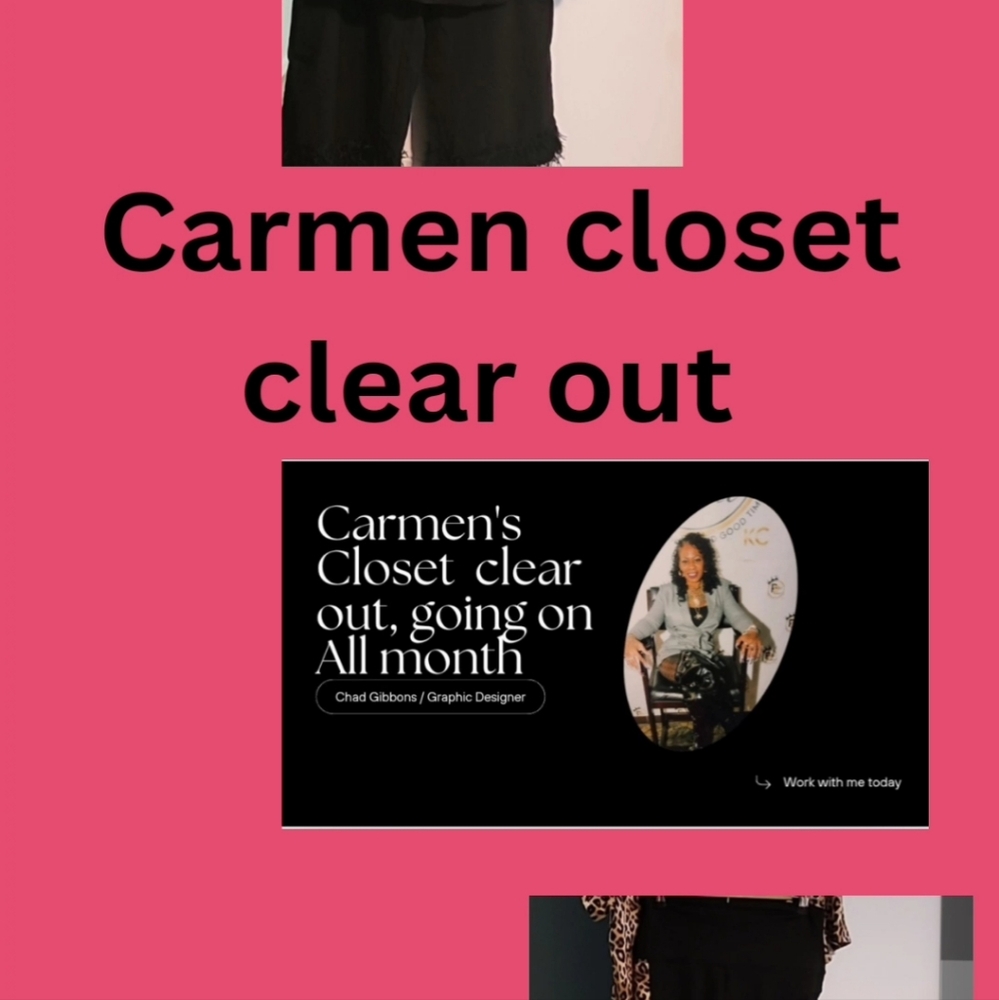 All month long give closet clear out